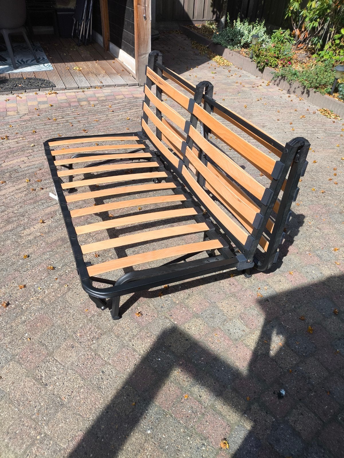 Ikea slaapbankje, Ophalen, Gebruikt, Beige, Tweepersoons