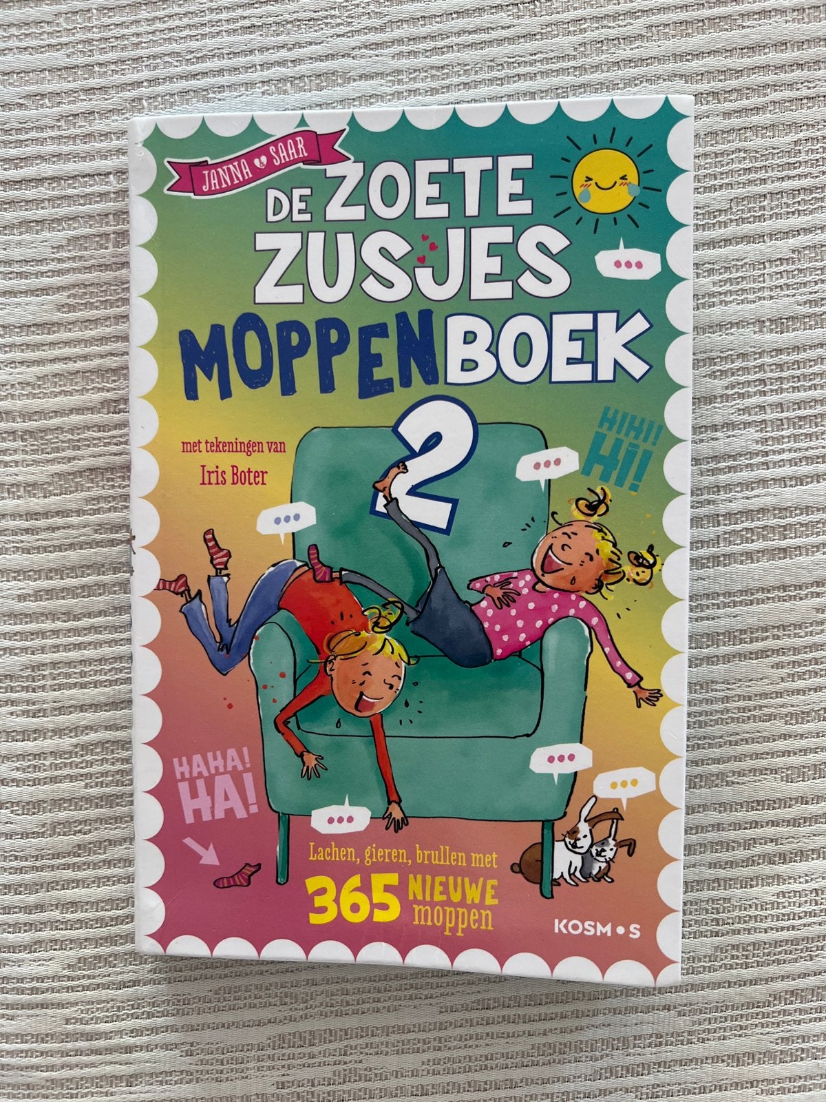 De Zoete Zusjes Moppenboek 2 - 365 Nieuwe Moppen, Ophalen of Verzenden, Zo goed als nieuw, Moppen
