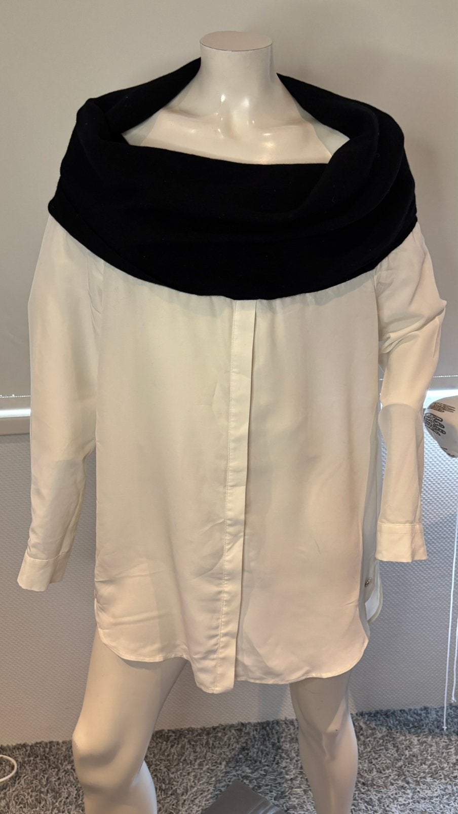 Twinset blouse met trui colletjes maat L, ., Wit, Maat 42/44 (L), Ophalen of Verzenden