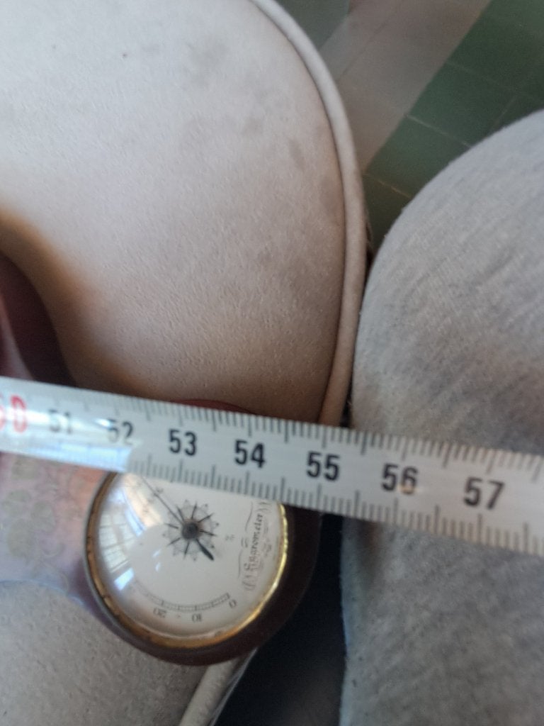 Vintage weerstation hout barometer thermometer  CS27329, Audio, Tv en Foto, Ophalen of Verzenden, Gebruikt, Weerstation