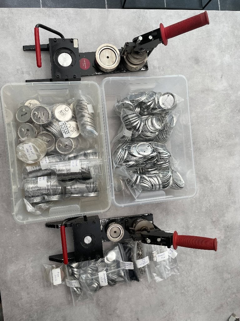 Buttonmachine & cirkelsnijder 2 afmetingen, Ophalen of Verzenden