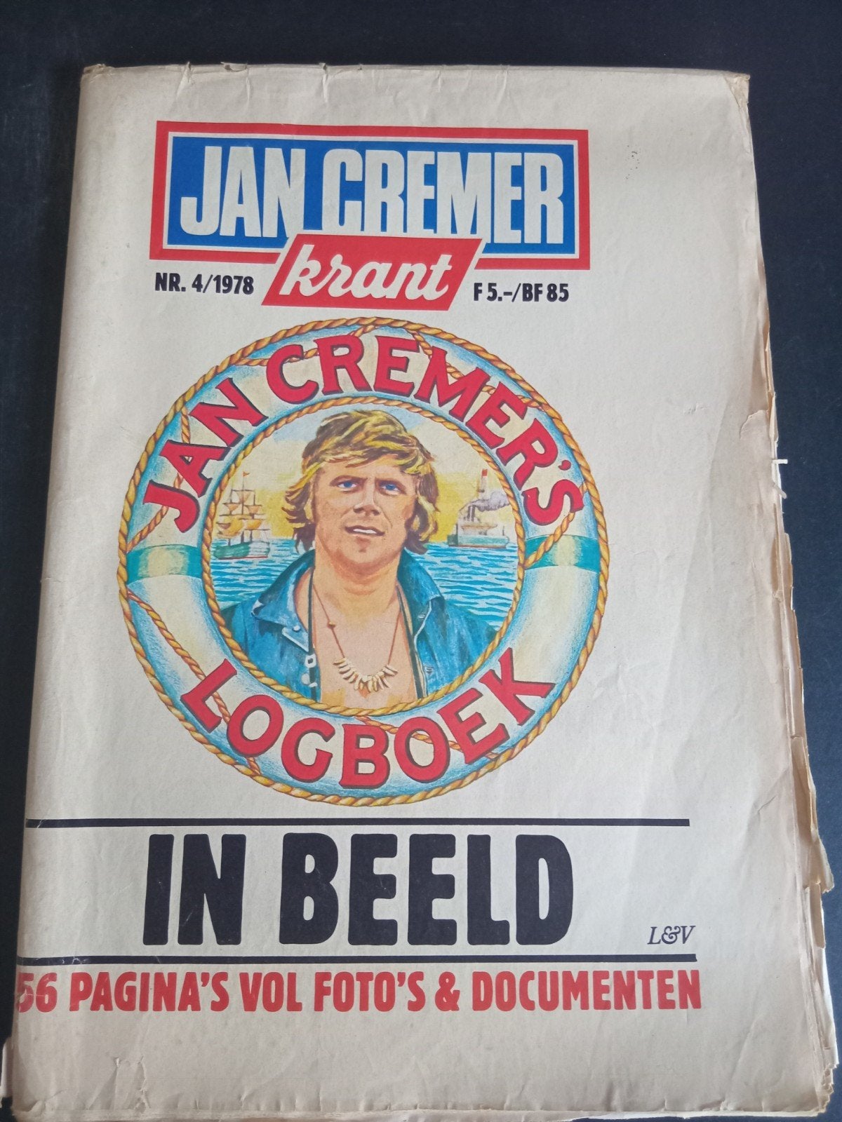 Jan Cremer Krant - Jan Cremers Logboek In Beeld (1978), Ophalen of Verzenden, Gelezen, Krant
