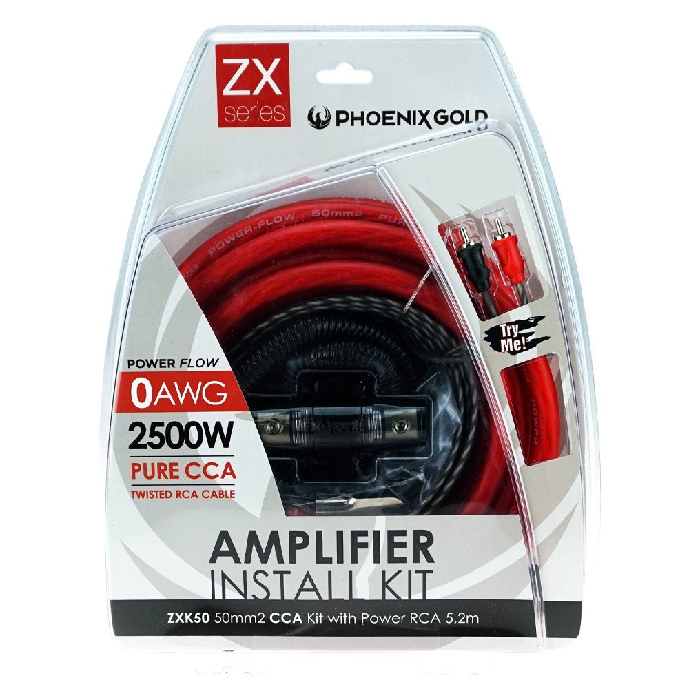 Phoenix Gold ZXK50 Kabelset 50mm2 / versterker aansluitset, Hifi-Focus, Aalsmeerderweg 173 1432 CL, Aalsmeer, Nieuw, Ophalen of Verzenden