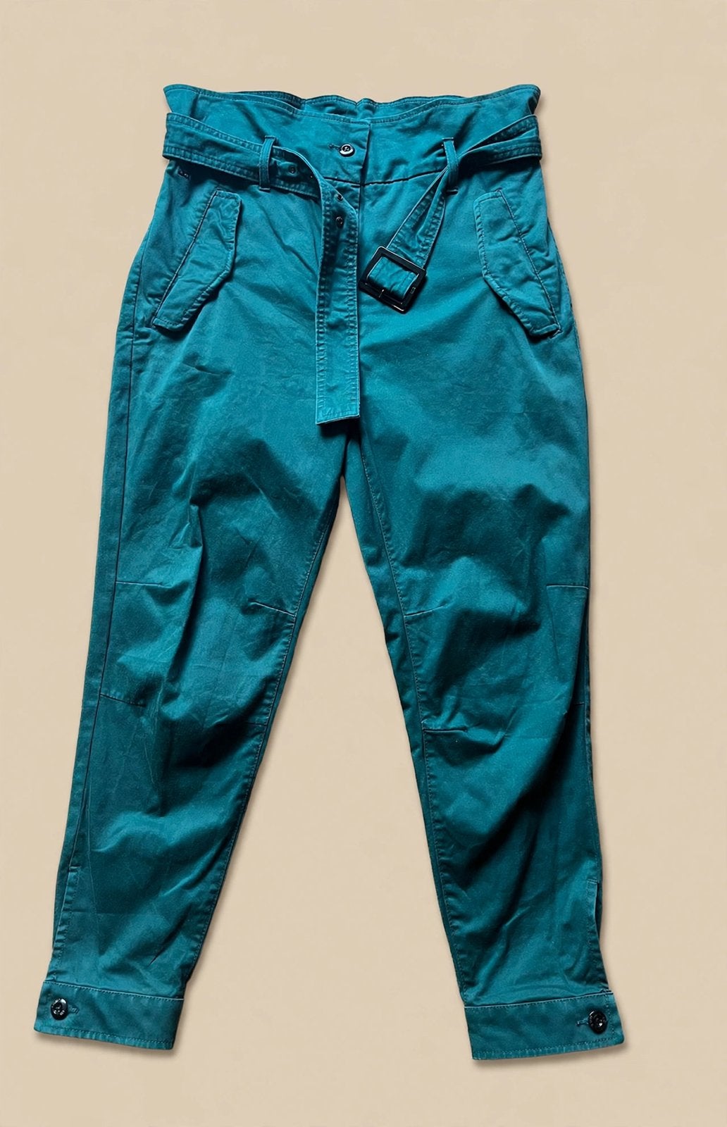* G-Star RAW High Waist Chino / Carrot Pant groen W29 L32, Ophalen of Verzenden, Zo goed als nieuw, Overige kleuren, W28 - W29 (confectie 36)