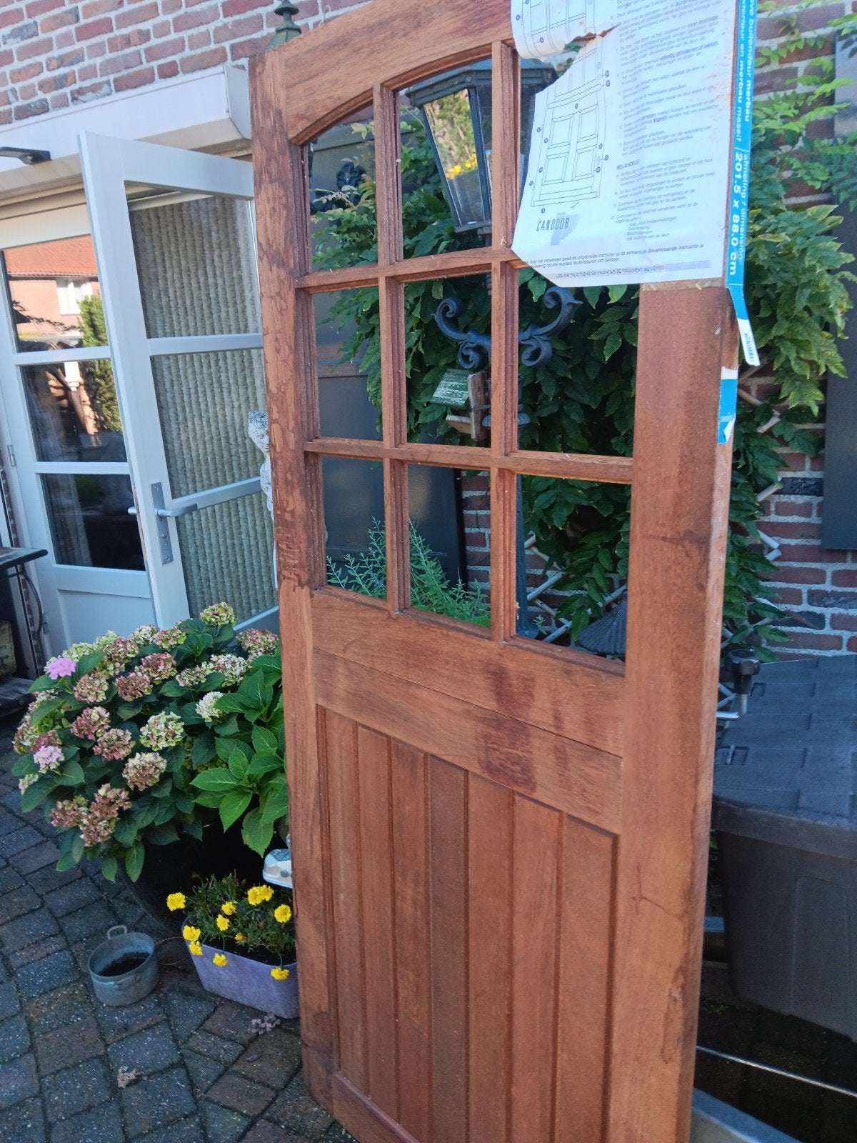 Merbau (tuin)deur 88 x 201,5 cm, Ophalen, 80 tot 100 cm, Nieuw, Buitendeur