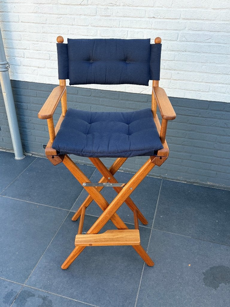 Arc Marine hoge regisseursstoel Navy de luxe, Ophalen, Zo goed als nieuw, Overige typen