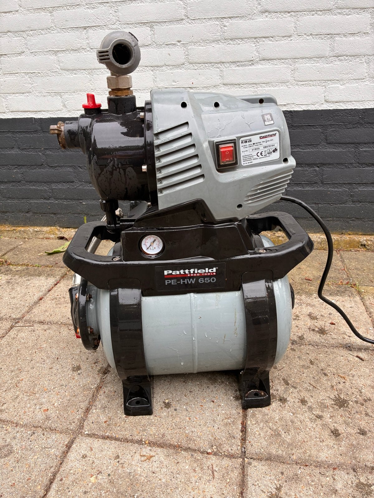 Hydrofoorpomp Pattfield PE-HW 650, Ophalen