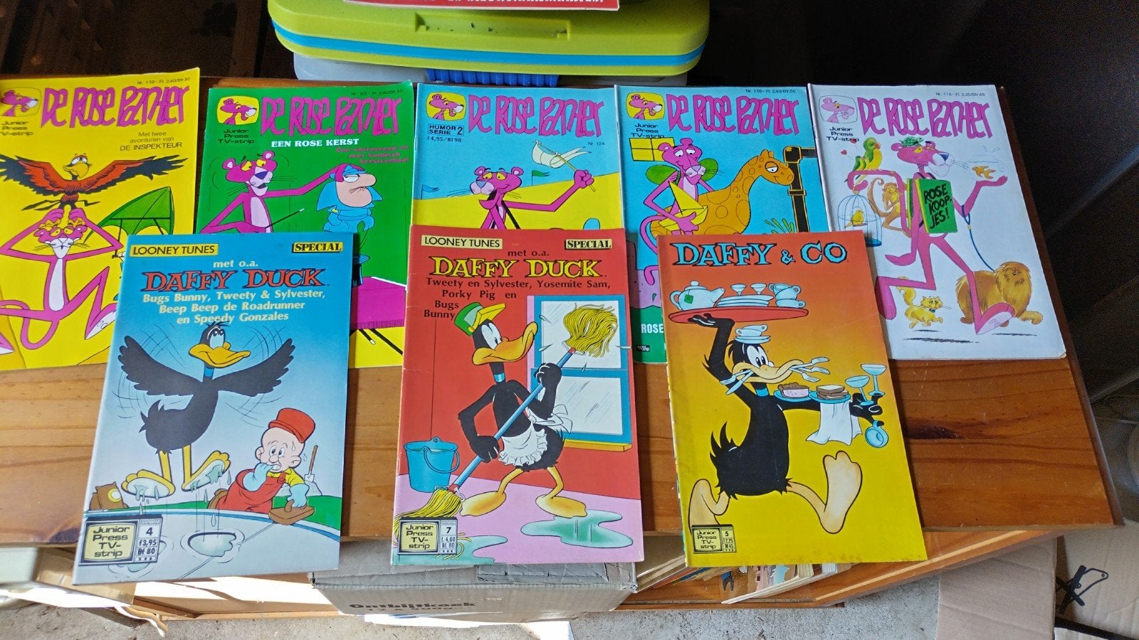 5 x De Roze Panter & 3x Daffy Duck stripboeken, Ophalen