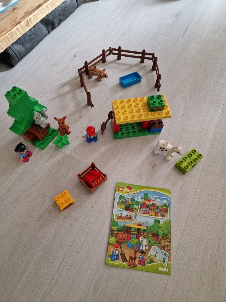 Lego Duplo 10582: bosdieren, compleet., Ophalen of Verzenden, Zo goed als nieuw, Compleet, Duplo