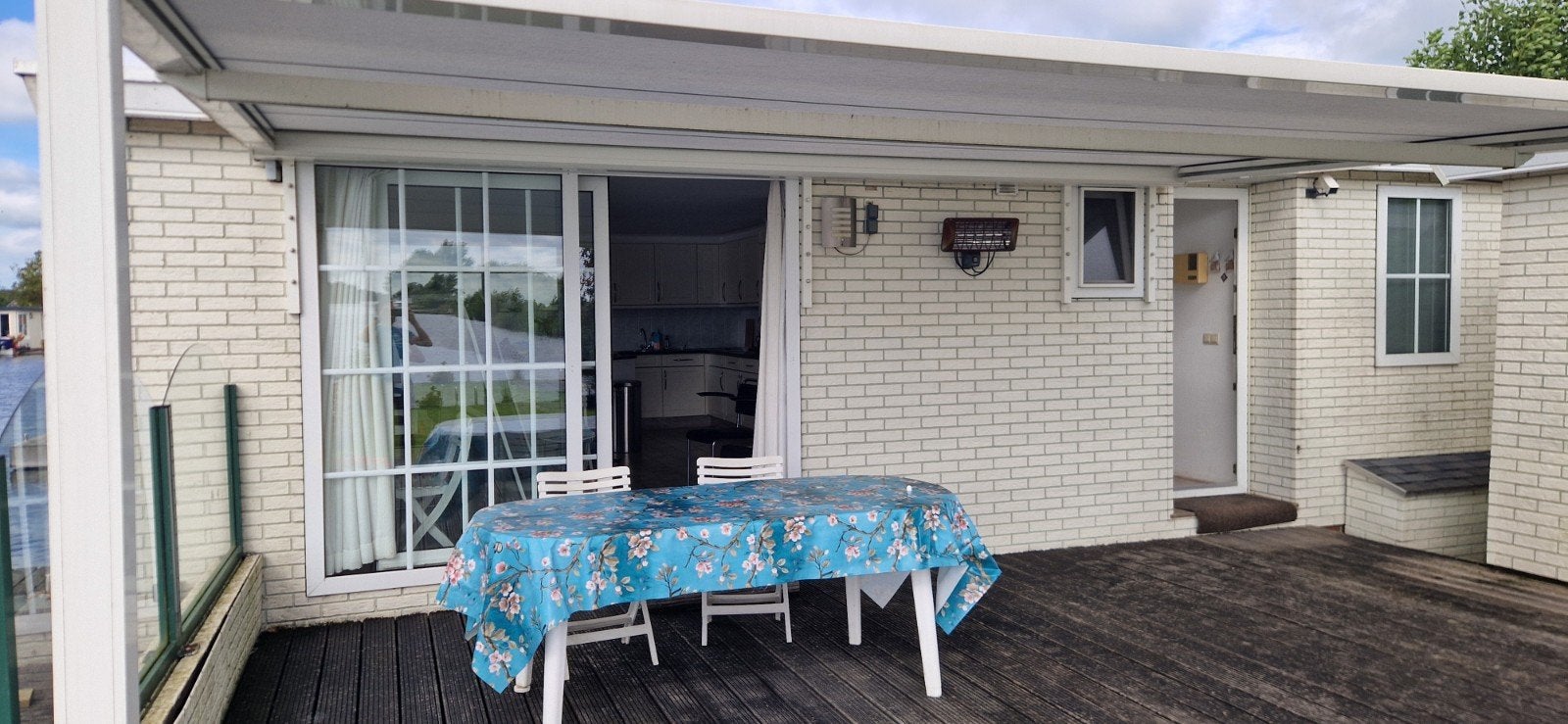Zonnescherm van Verano, Tuin en Terras, Ophalen, Gebruikt, Elektrisch, 150 tot 300 cm