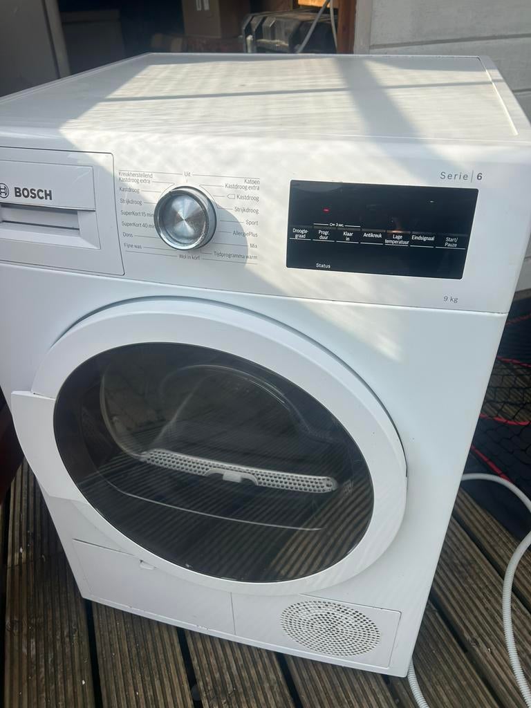 Bosch warmtepomp droger 9 kilo serie 6, Ophalen, Gebruikt, Minder dan 85 cm, 8 tot 10 kg