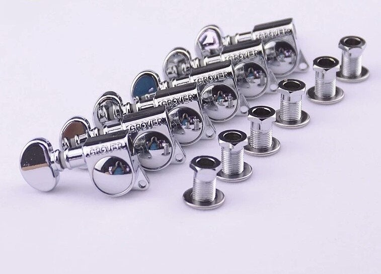 GRATIS VERZENDEN !!!Grover Tuners 6 in lijn GR305C LINKS, Muziek en Instrumenten, Instrumenten | Onderdelen, Ophalen of Verzenden