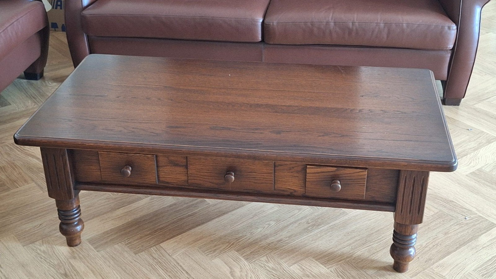 Salontafel 0,68 br 1,30 la en 0,45 hoog, Huis en Inrichting, Tafels | Salontafels, Ophalen, Gebruikt, 100 tot 150 cm, 50 tot 100 cm