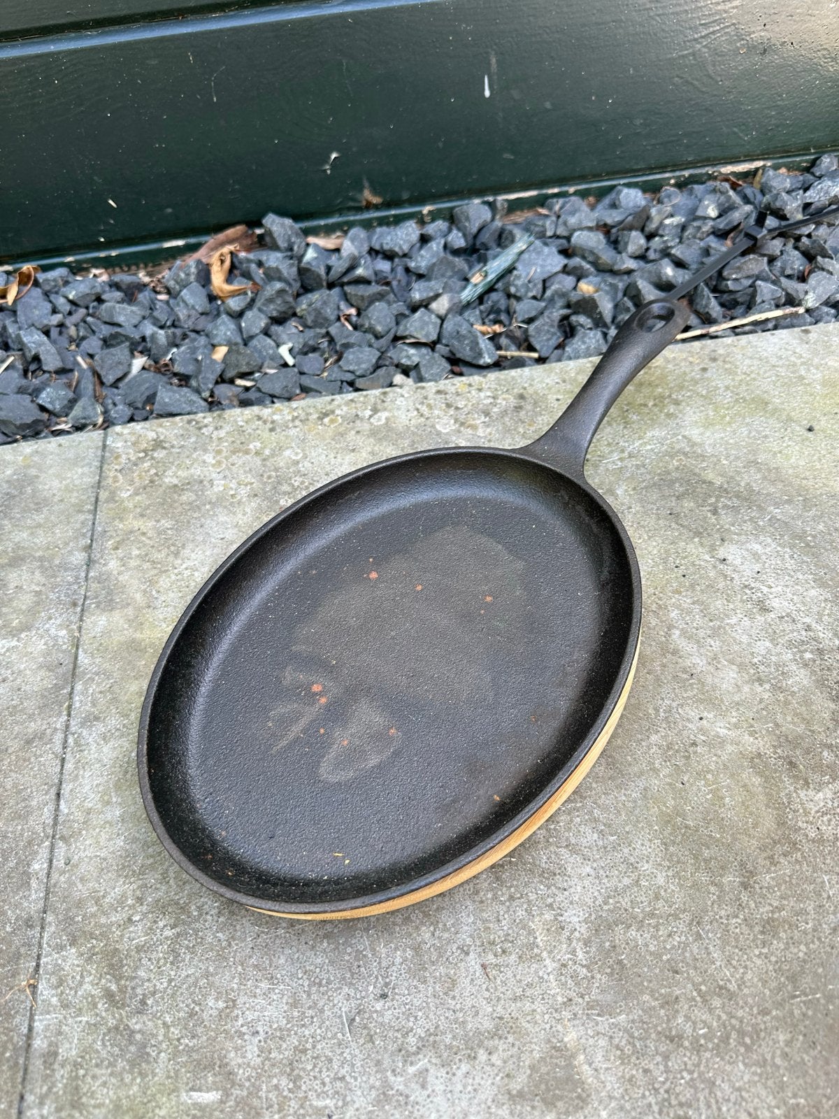 Cast iron gietijzeren pan, Ophalen of Verzenden, Zo goed als nieuw
