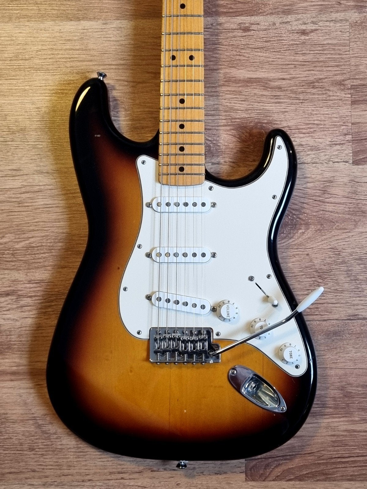 1999 Fender Stratocaster (Custom Shop pickups), Ophalen of Verzenden, Gebruikt, Solid body, Fender