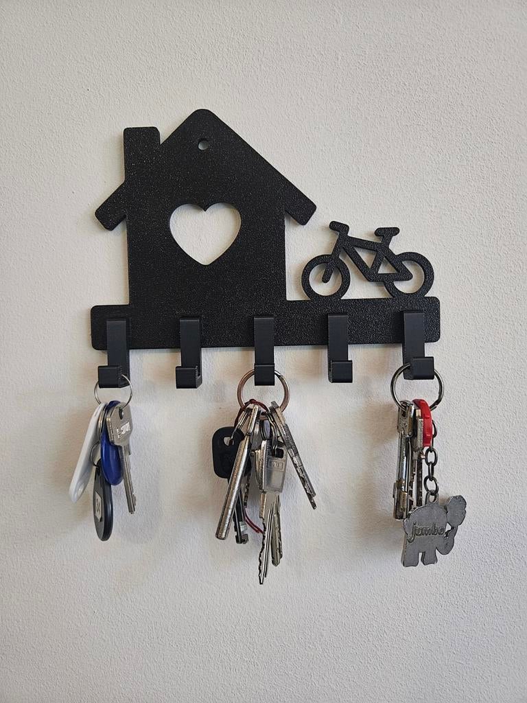 Sleutelhanger fiets en huis, Ophalen of Verzenden, Nieuw, Merk
