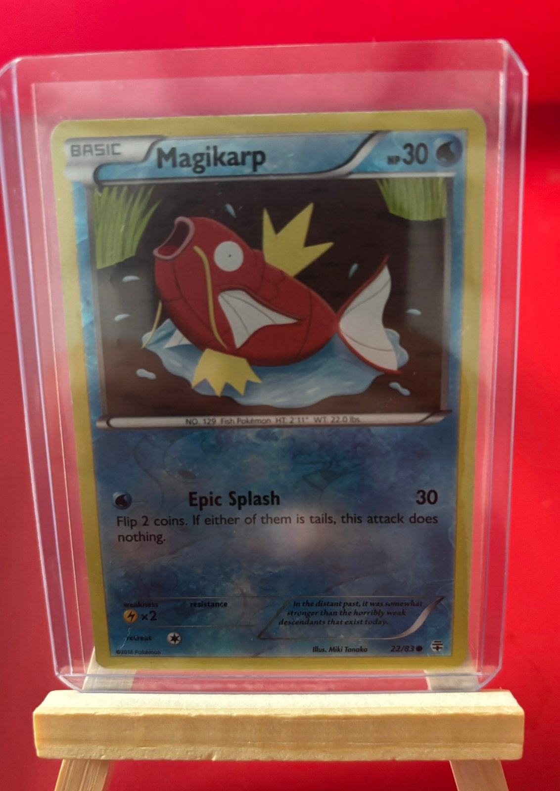 Magikarp Reverse Holo - 22/83 (EX), Hobby en Vrije tijd, Verzamelkaartspellen | Pokémon, Verzenden, Zo goed als nieuw