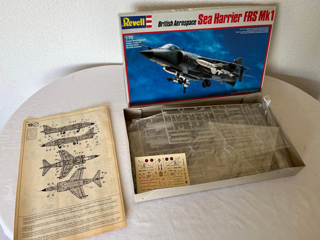 Revell British Aerospace Sea Harrier FRS Mk1 1:72 Modelbouw, Hobby en Vrije tijd, Modelbouw | Vliegtuigen en Helikopters, Zo goed als nieuw