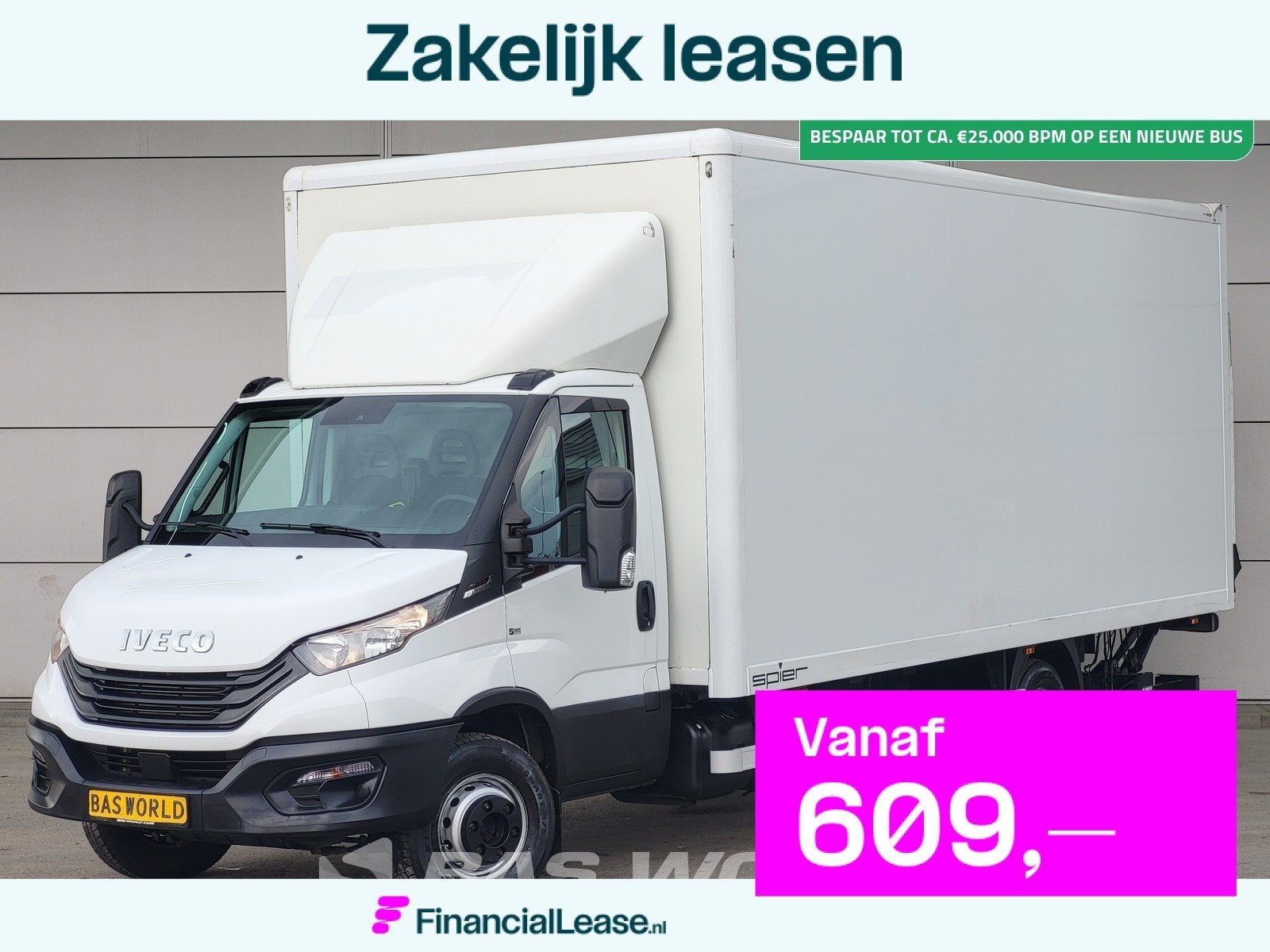 Iveco Daily 72C21 3.0L Automaat 1000KG Laadklep Luchtvering, Stof, Gebruikt, Euro 6, 4 cilinders