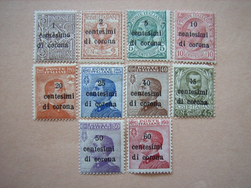 1  Italie Gez UitgavenJulisch Venetie 1-10, Postzegels en Munten, Ophalen of Verzenden