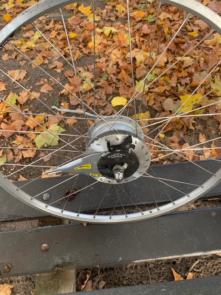 Te Koop Elektrische Voorwiel Met Motor Gazelle 28 Inch, Fietsen en Brommers, Fietsonderdelen, Ophalen, Zo goed als nieuw, Wiel