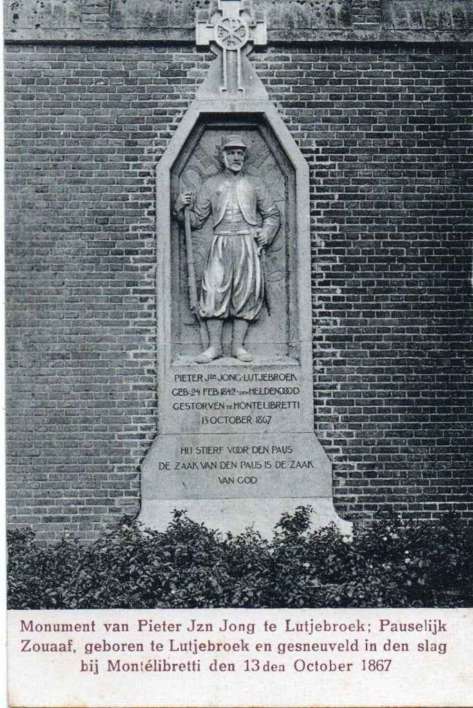 Lutjebroek, Monument van Pieter Jzn Jong. 7242, Verzamelen, Verzenden, 1920 tot 1940, Gelopen, Noord-Holland