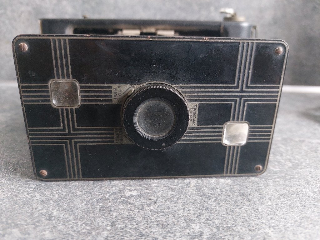 Vintage Jiffy Kodak Six-16 opvouwbare camera (24), Ophalen of Verzenden, Voor 1940, Fototoestel