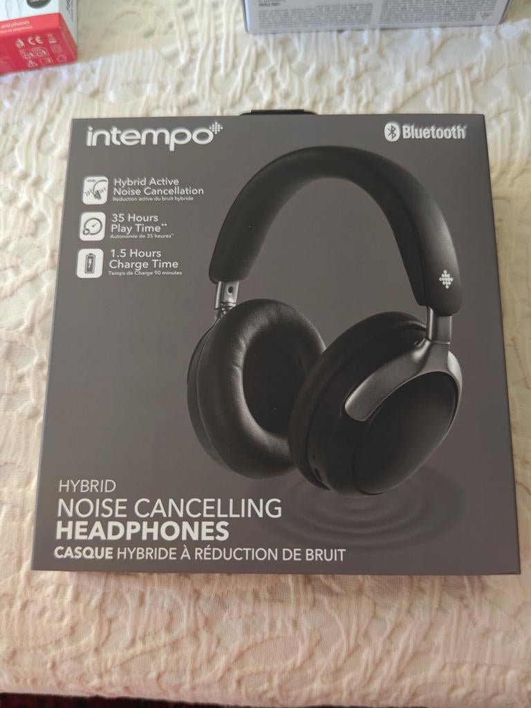 Intempo Hybride Noise Cancelling Hoofdtelefoon, Audio, Tv en Foto, Koptelefoons, Overige merken, Nieuw, Ophalen of Verzenden, Over oor (circumaural)