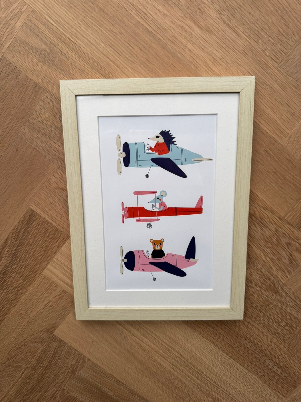 Kinder poster met lijst, Kinderen en Baby's, Kinderkamer | Inrichting en Decoratie, Ophalen, Zo goed als nieuw, Wanddecoratie