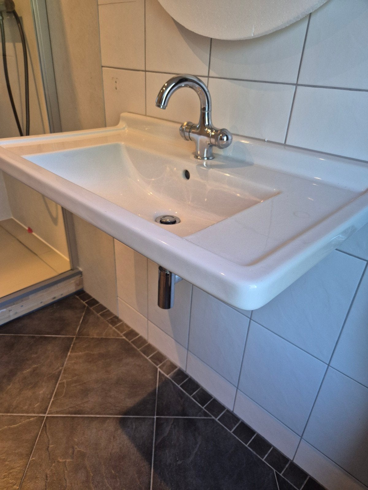 Grohe kranen, Duravit wastafel & chroom sifon, Ophalen of Verzenden, Gebruikt, Chroom