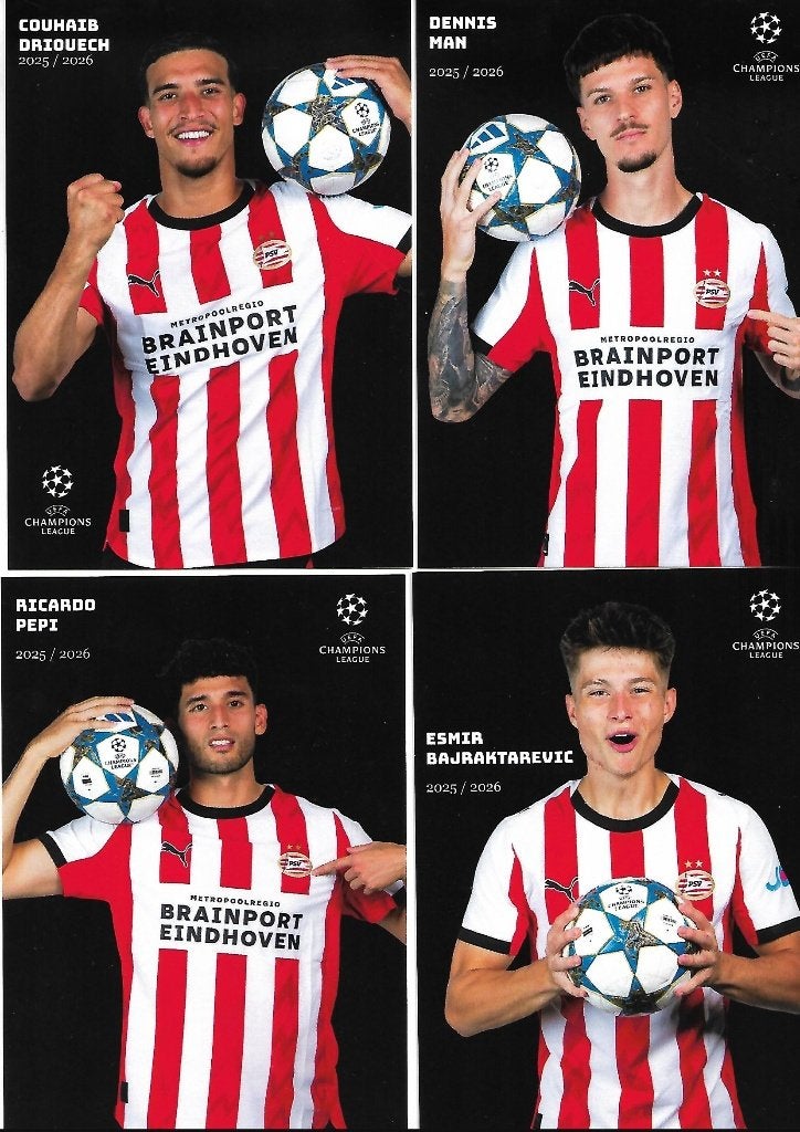 C.L. SPELERSKAARTEN PSV 2025-2026, Ophalen of Verzenden, Nieuw, PSV, Spelerskaart