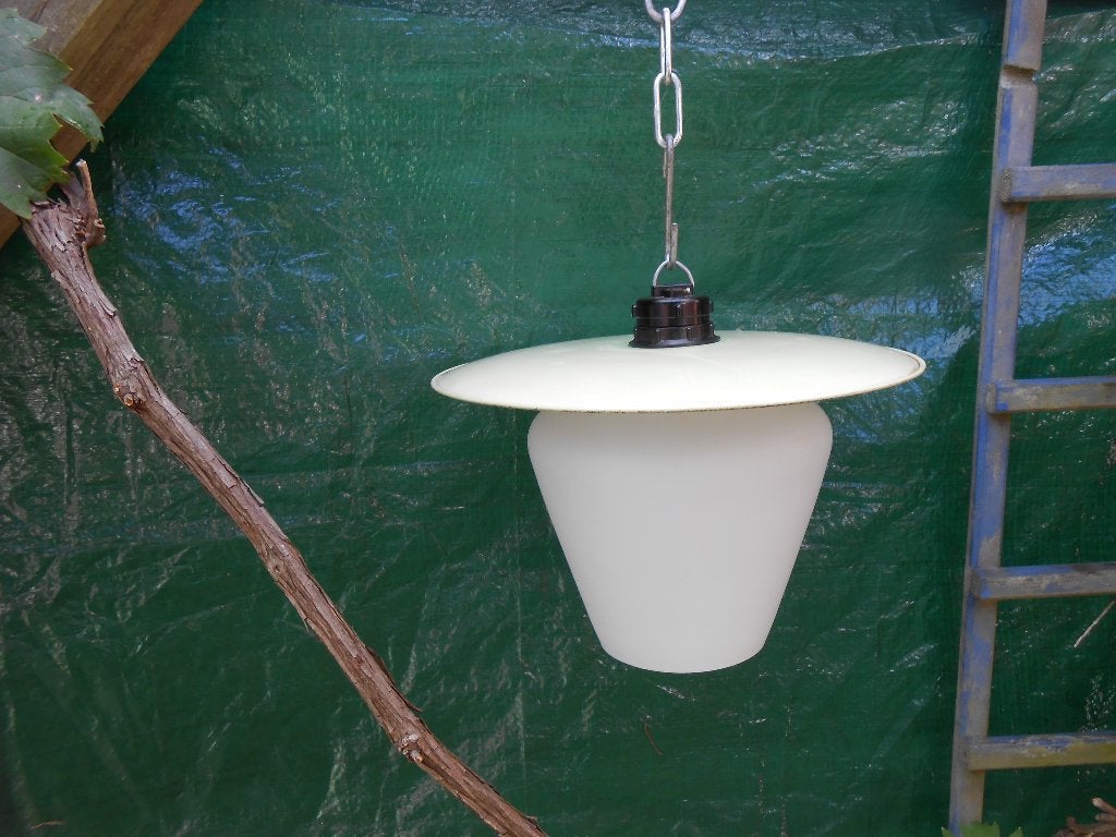 retro vintage hanglamp (groen) jaren 60'., Ophalen, Huis en Inrichting