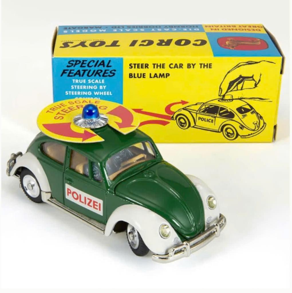 Volkswagen VW Kever Duitse Polizei Corgi NEW 1/44 ref. 492