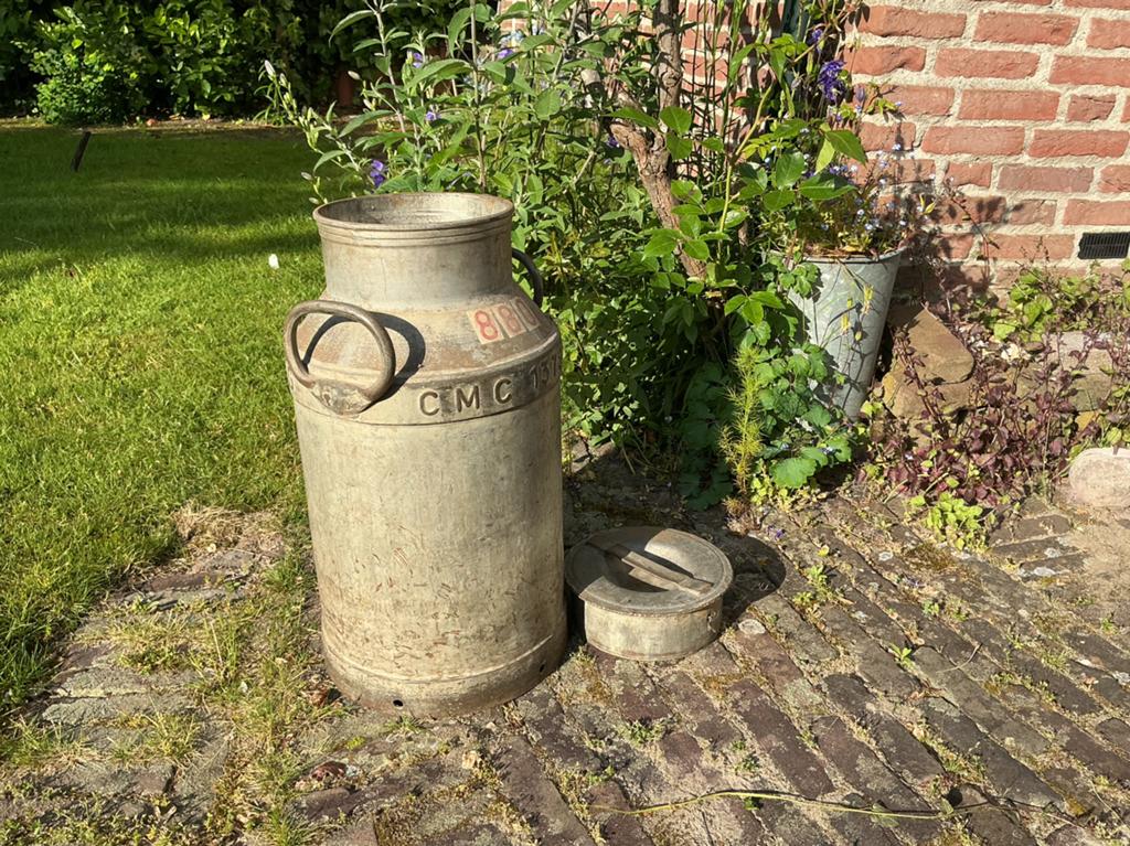 Oude zinken melkbus / paraplubak, Antiek en Kunst, Ophalen