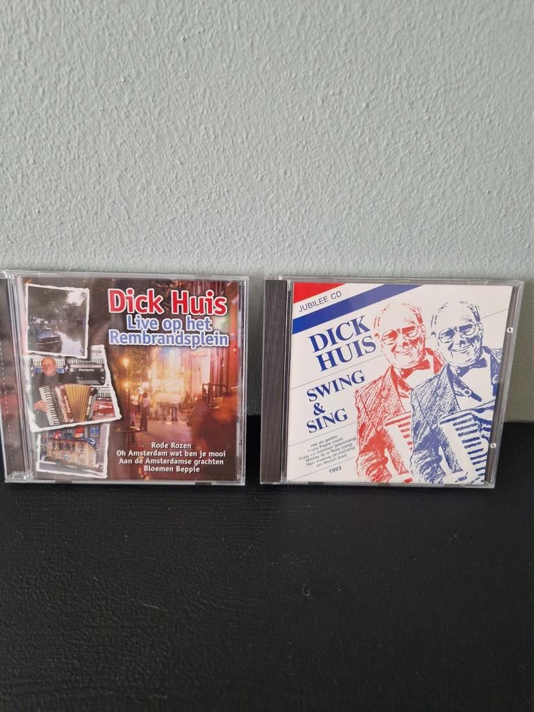 Dick Huis CD's: Live op het Rembrandtplein & Swing & Sing, Ophalen of Verzenden, Gebruikt, Levenslied of Smartlap