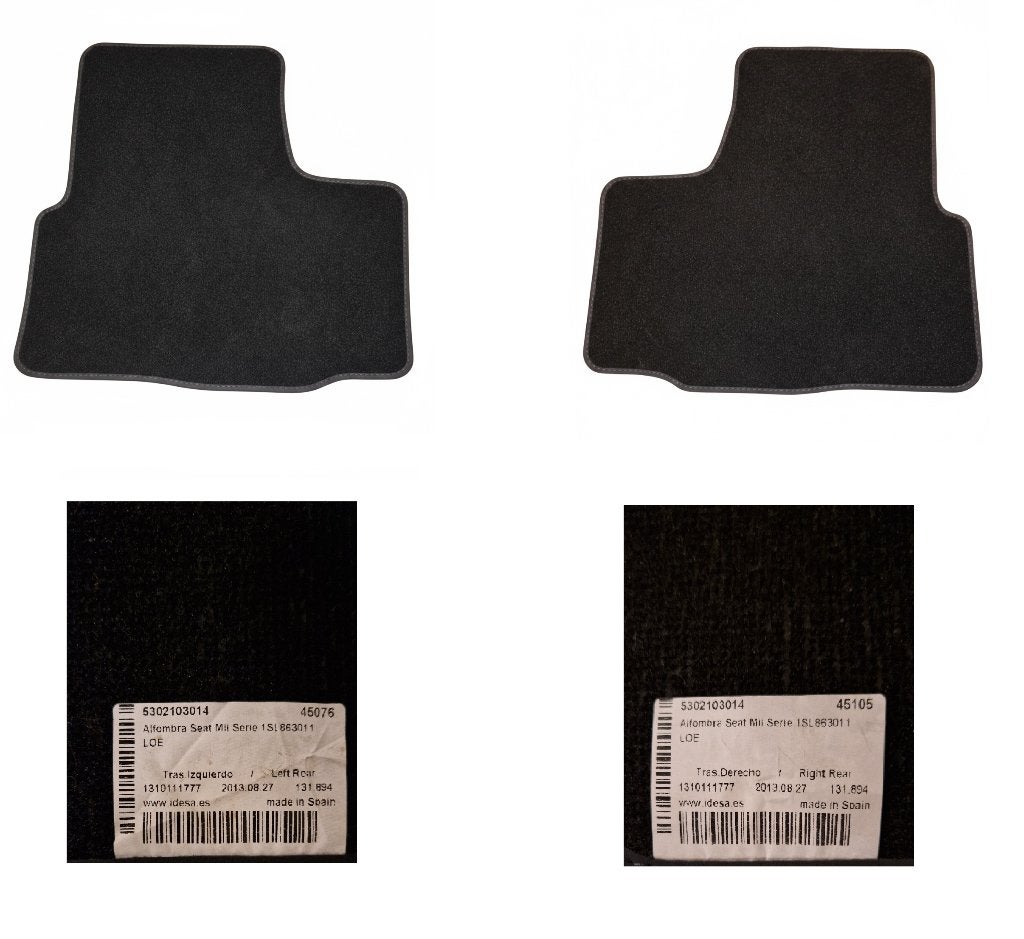 Originele mattenset achter Seat Mii / VW Up / Skoda Citigo, Ophalen of Verzenden, Zo goed als nieuw