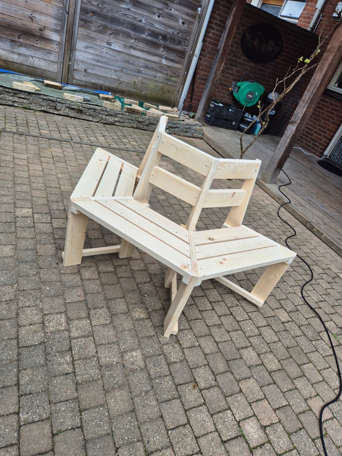 Boombankje steigerhout/douglas, Ophalen, Nieuw