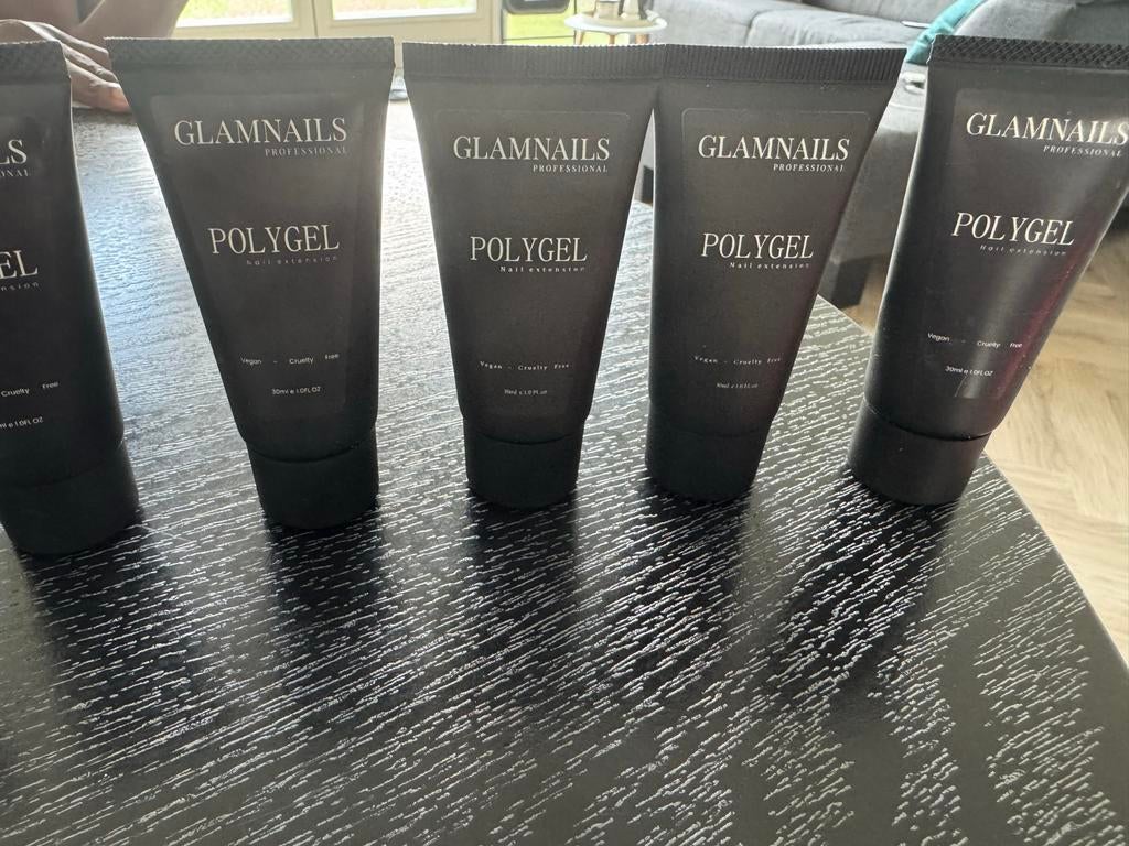 Glamnails Professional Polygel Nagel Starterspakket, Sieraden, Tassen en Uiterlijk, Uiterlijk | Cosmetica en Make-up, Zwart, Nieuw