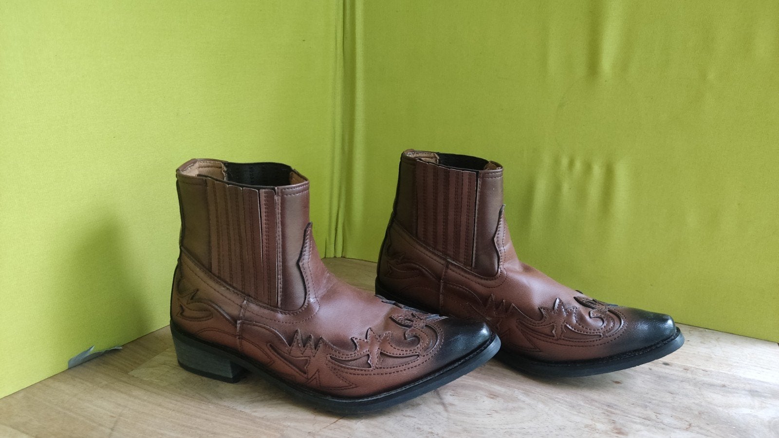 Halfhoge cowboylaarzen van skaileer maat 45, Kleding | Heren, Schoenen, Ophalen of Verzenden, Bruin, Boots