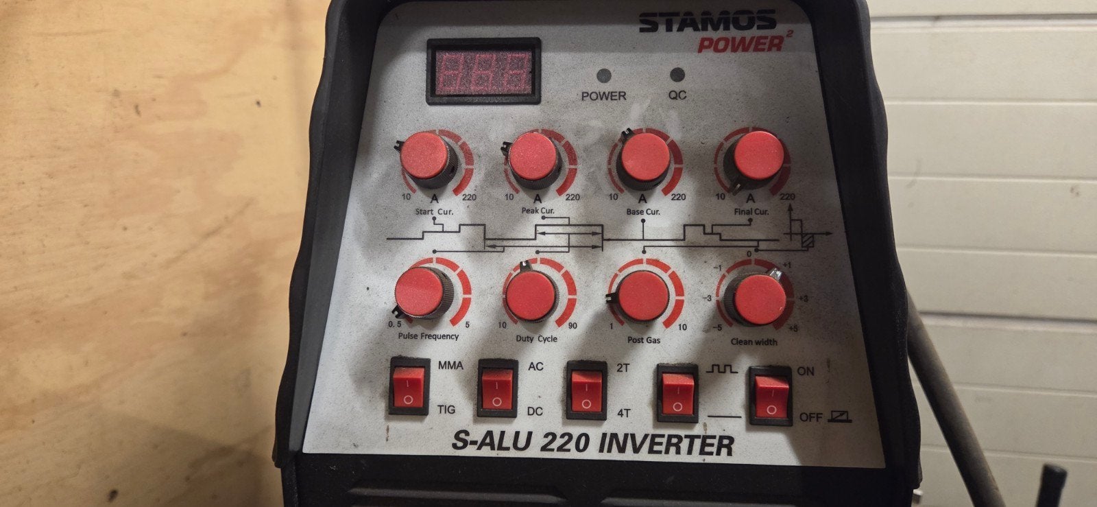 Stamos Power S-ALU 220 Inverter TIG lasapparaat, Doe-het-zelf en Verbouw, Gereedschap | Lasapparaten, Ophalen of Verzenden, Gebruikt