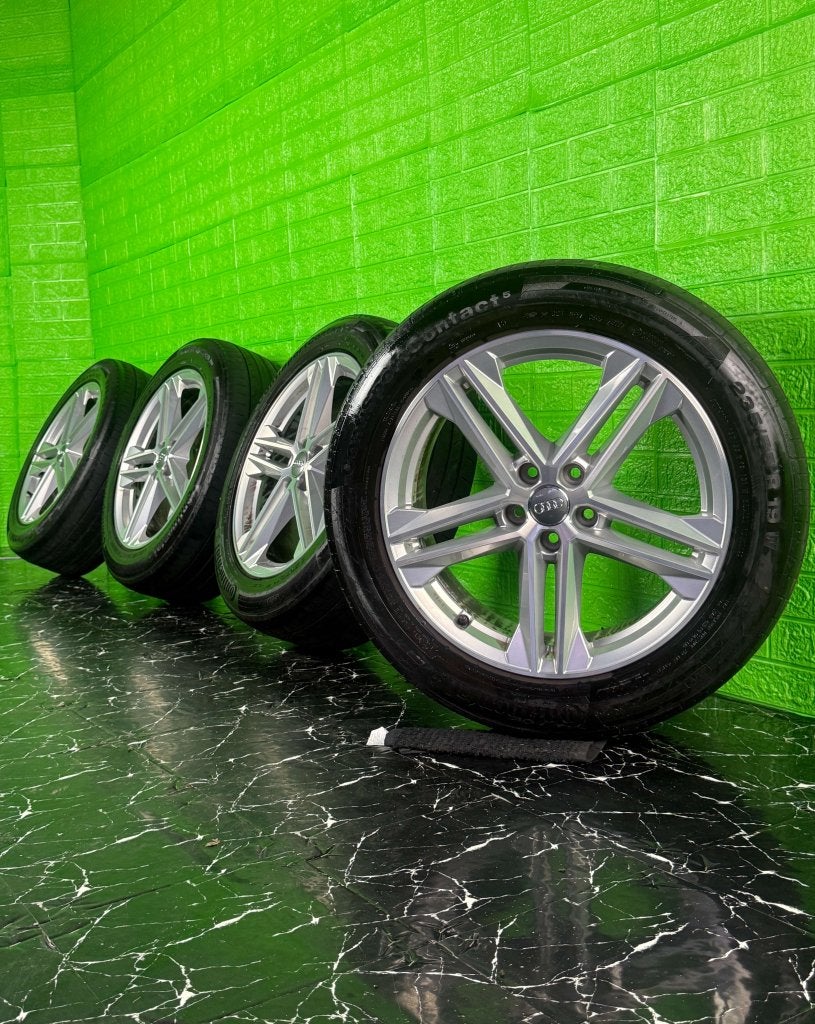 Originele Audi Q5 SQ5 velgen 19" 5x112 zomerset 80A, Auto-onderdelen, Banden en Velgen, Gebruikt, Banden en Velgen, Niet ingevuld