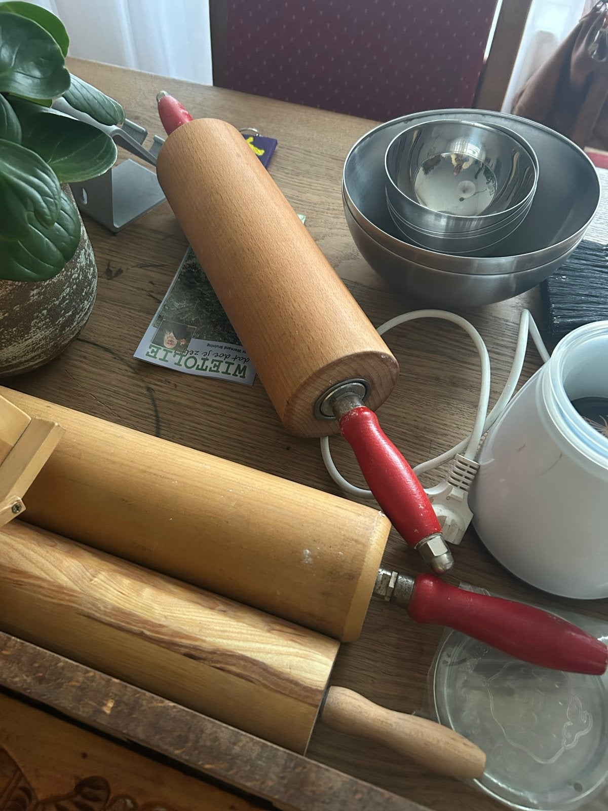 Diverse Keukenbenodigdheden en Bakgerei, Overige typen, Ophalen, Zo goed als nieuw, Hout