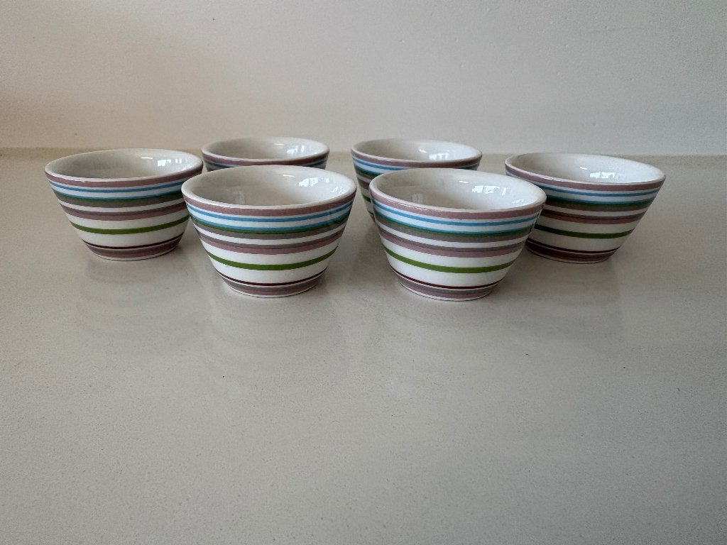 Iittala Origo set van 6 eierdopjes, Huis en Inrichting, Overige merken, Overige typen, Ophalen of Verzenden, Zo goed als nieuw