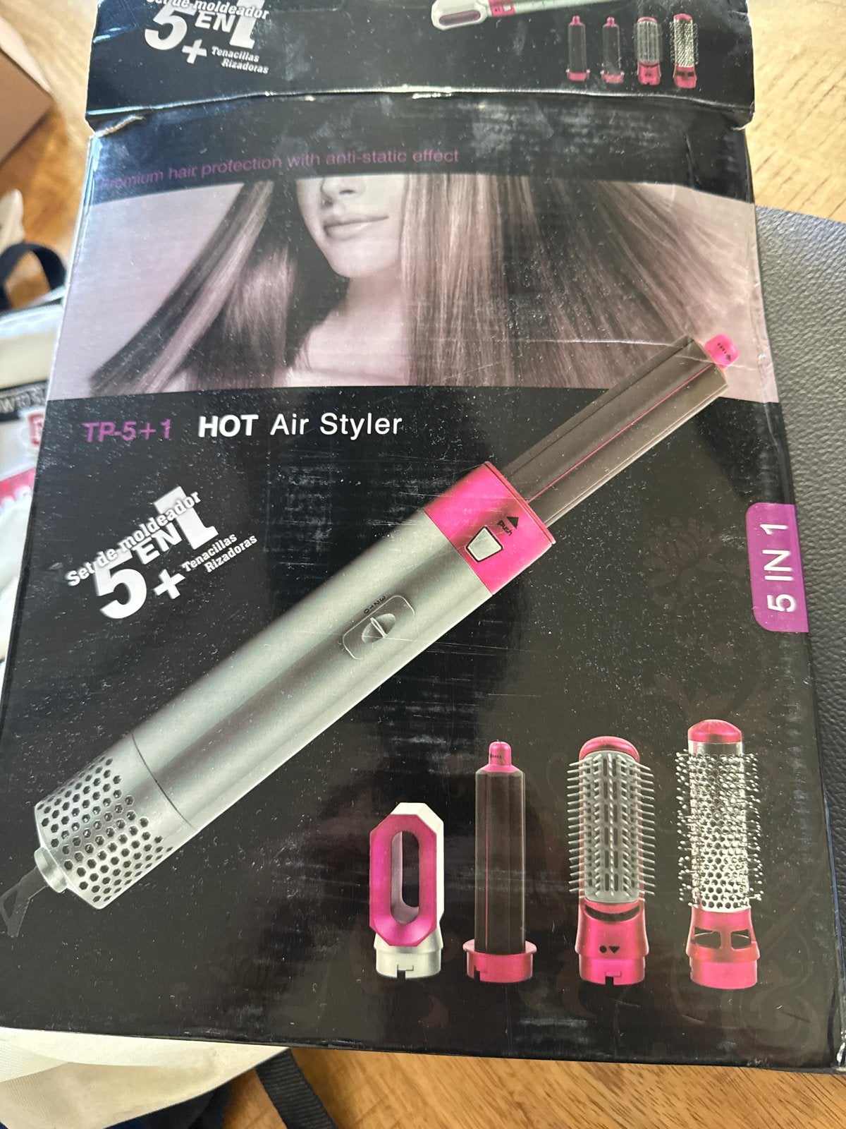 5-in-1 Hot Air Styler - Haarstyling Set, Ophalen of Verzenden, Zo goed als nieuw, Haarverzorging