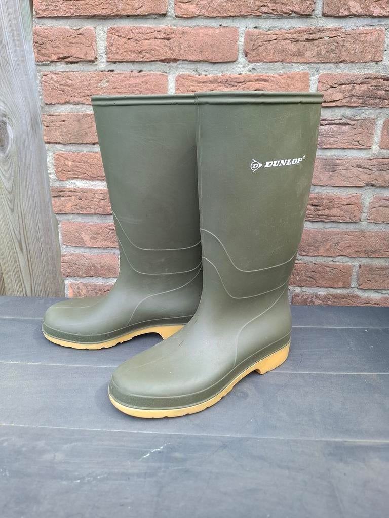 Dunlop Groene Rubberen Laarzen - Maat 38, Ophalen of Verzenden, Gebruikt, Laarzen, Dunlop