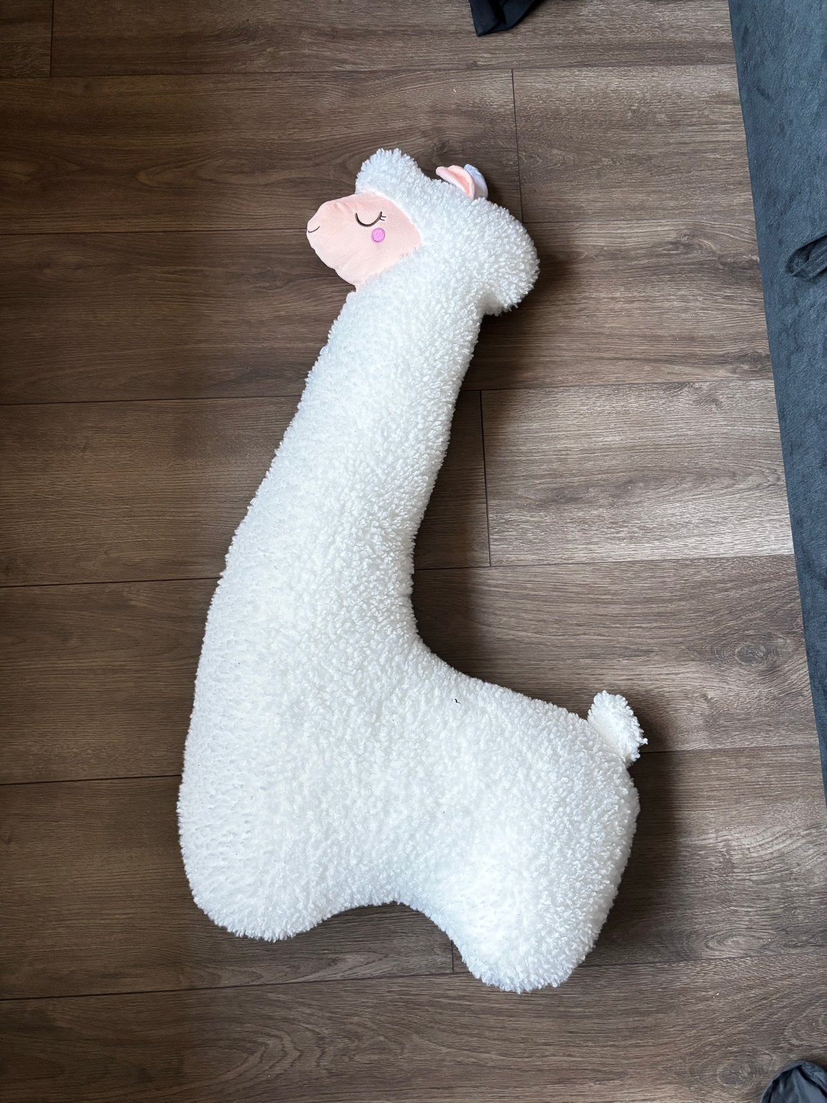 Nieuw Zwangerschaps/voedingskussen Lama, Zijslaapkussen, Wit, Afneembare hoes, Nieuw, Ophalen of Verzenden