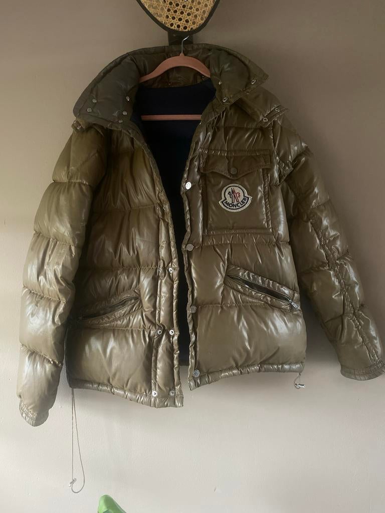 Moncler Puffer Jacket Maat M, Kleding | Heren, Ophalen of Verzenden, Zo goed als nieuw, Maat 48/50 (M), Groen