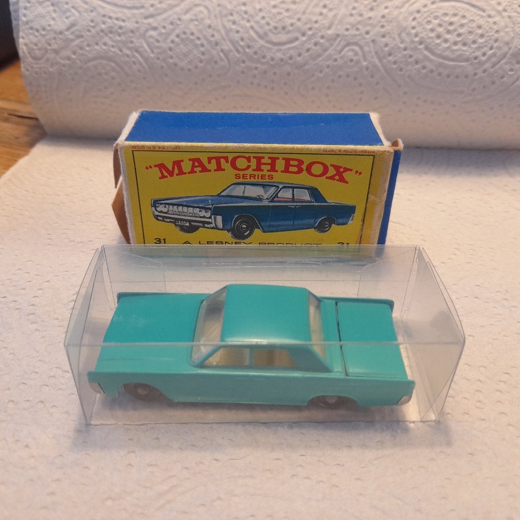 Matchbox Lesney Lincoln Continental MINT. Incompete doos., Hobby en Vrije tijd, Ophalen of Verzenden, Zo goed als nieuw, Auto