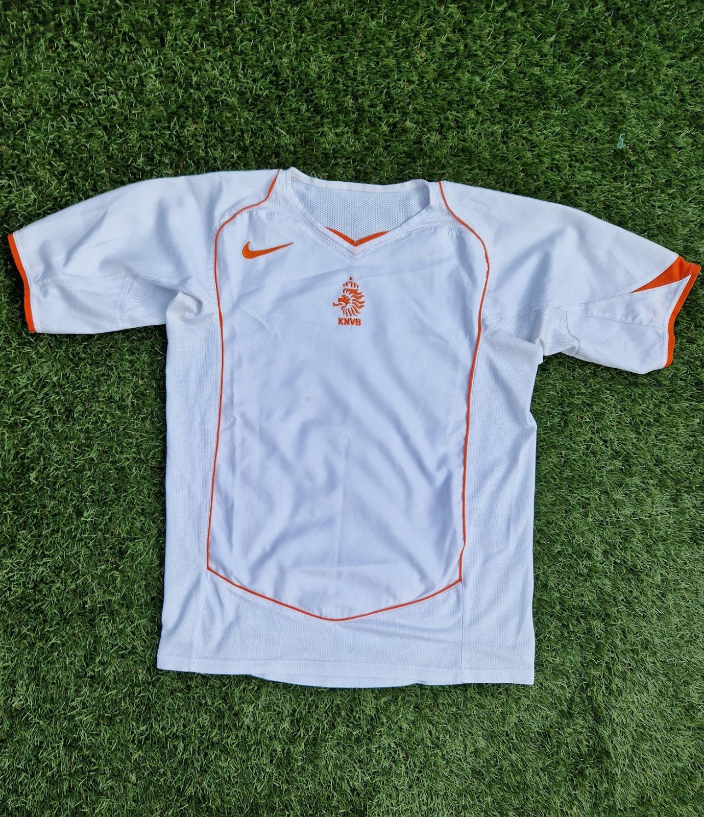 Nederlands elftal uitshirt 2004 KNVB Oranje shirt M, Maat 48/50 (M), Nike, Oranje, Ophalen of Verzenden