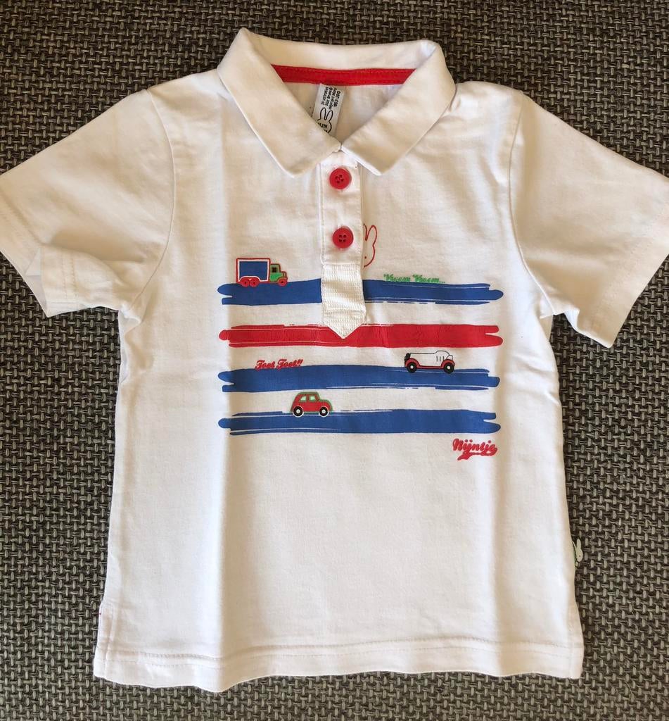 Leuke witte Nijntje polo, maat 92, Kinderen en Baby's, Ophalen of Verzenden, Zo goed als nieuw, Jongen, Shirt of Longsleeve